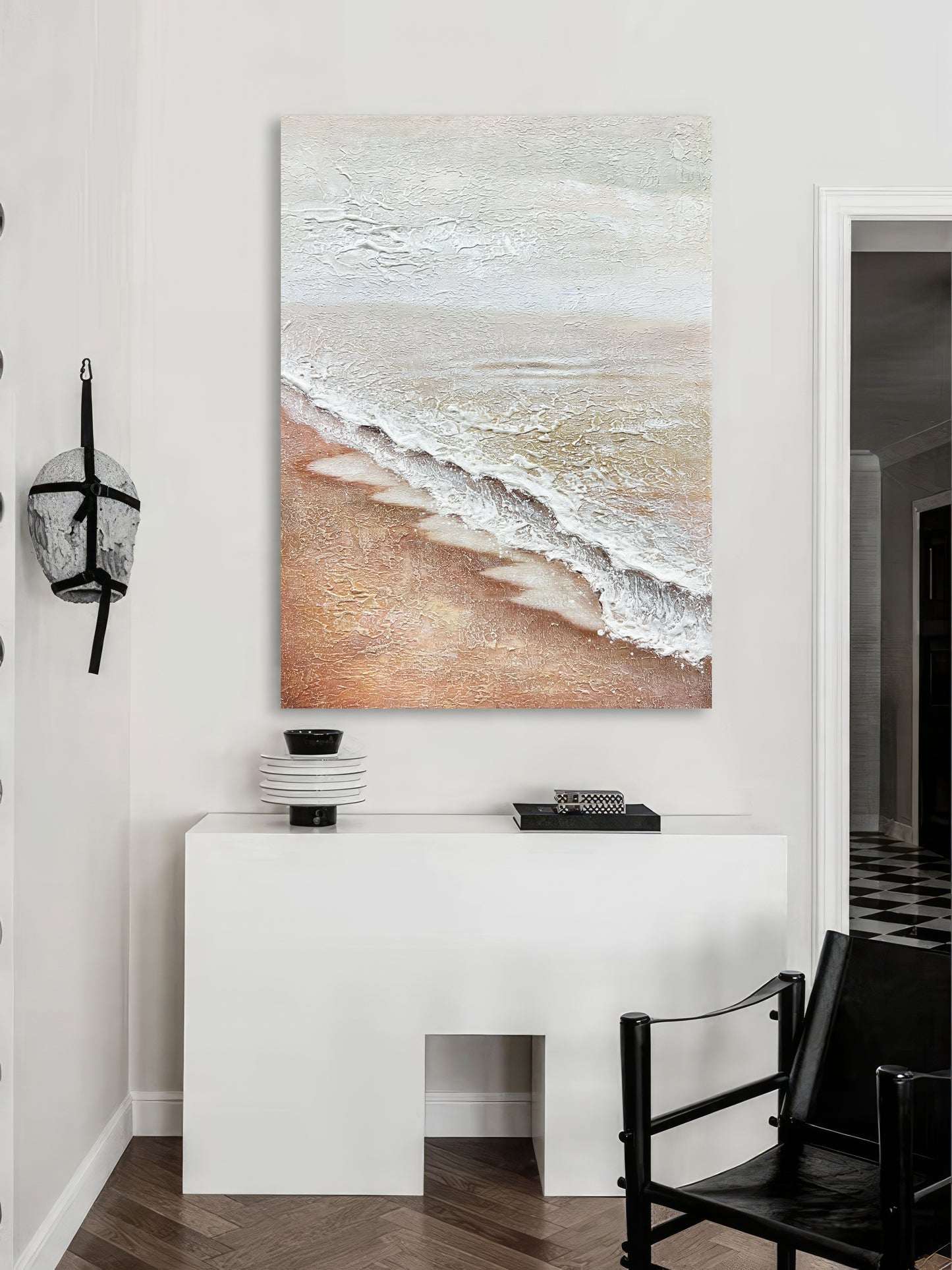 Abstract Ocean Painting 3D Ocean Texture Painting,Ocean Waves Painting Original Ocean Art