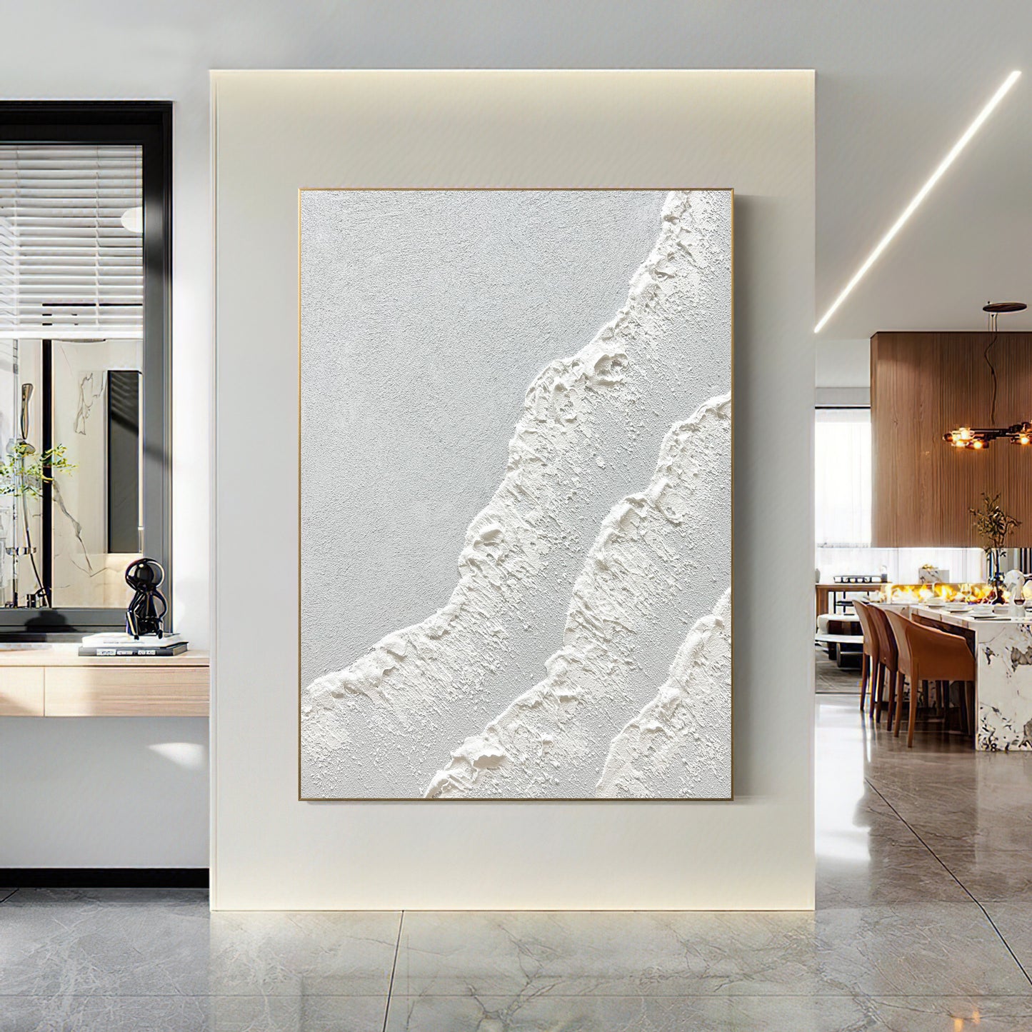 Large 3D Ocean Waves Canvas Painting Large 3D Ocean Waves Wall Art