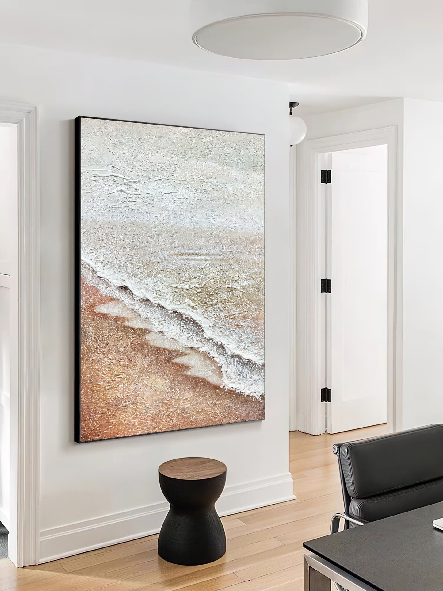 Abstract Ocean Painting 3D Ocean Texture Painting,Ocean Waves Painting Original Ocean Art