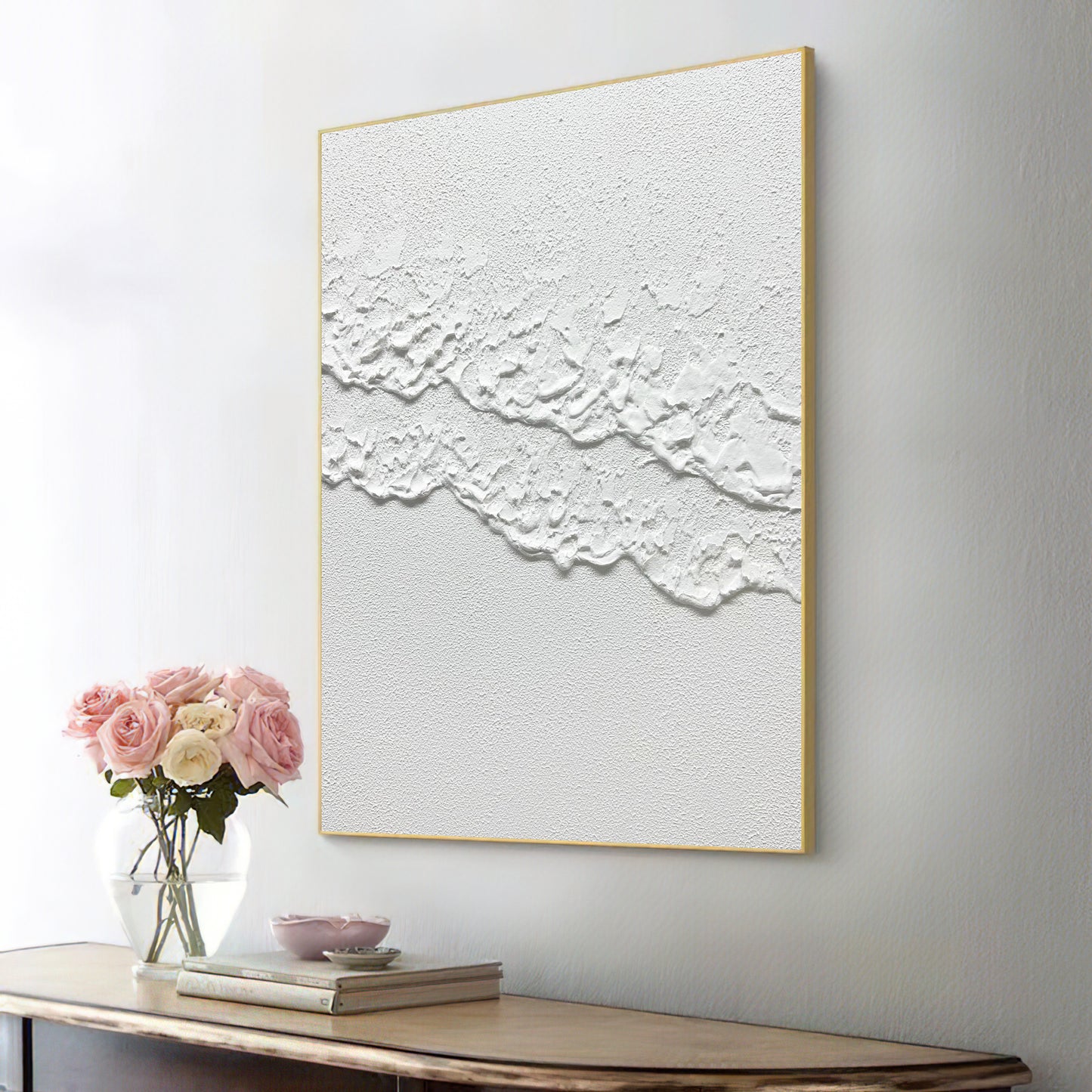 white abstract wall art,white textured wall art,white abstract art,painting white wall art