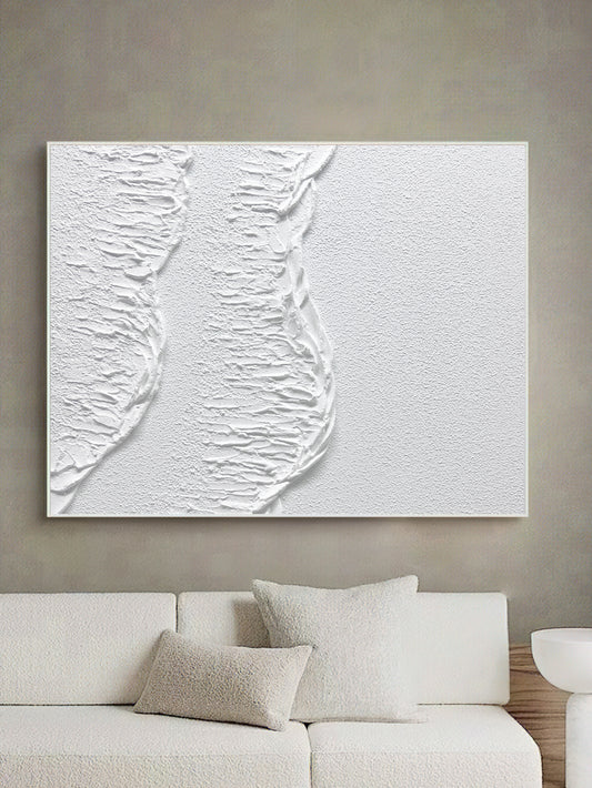 white abstract wall art,white textured wall art,white abstract art,painting white wall art