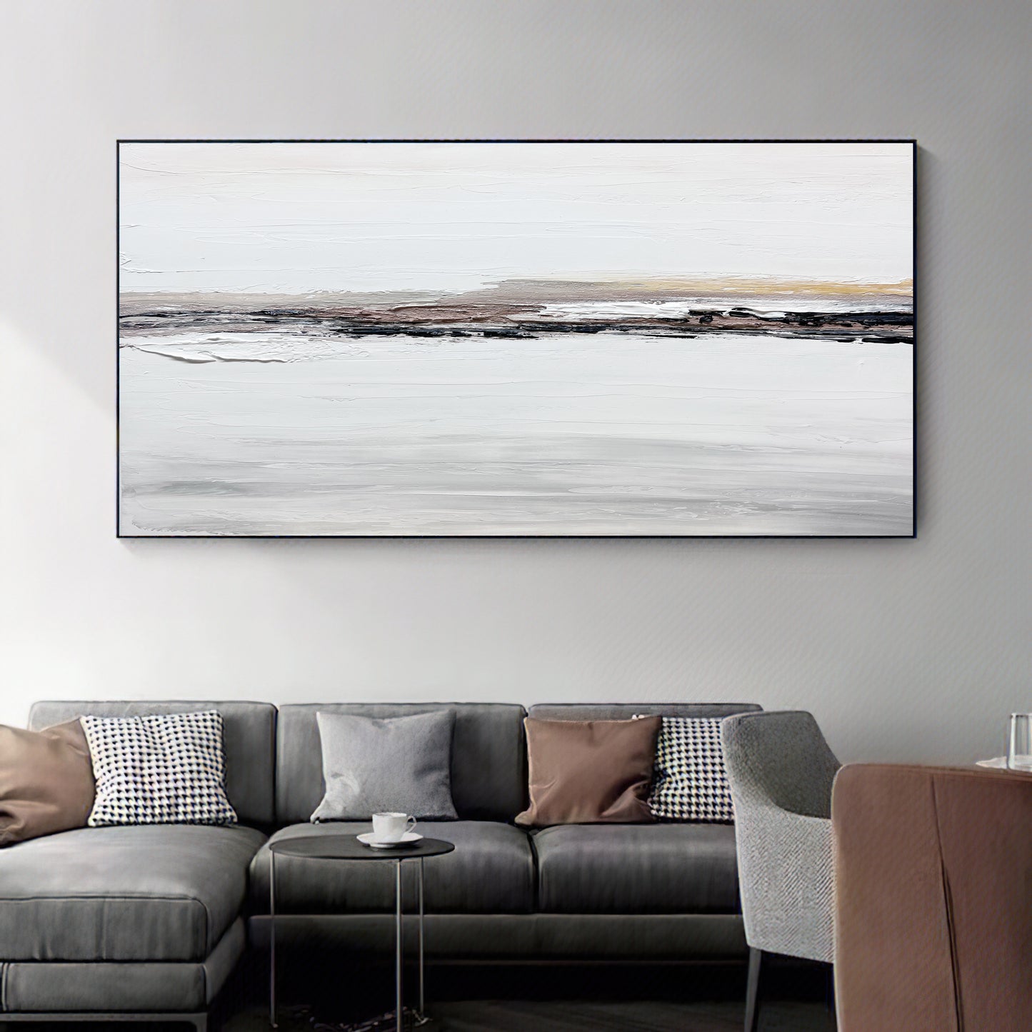 Large Canvas Painting,Beige Texture Wall Art,White Nordic Painting,Beige Painting,Abstract Art