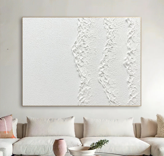 white abstract wall art,white textured wall art,white abstract art,painting white wall art